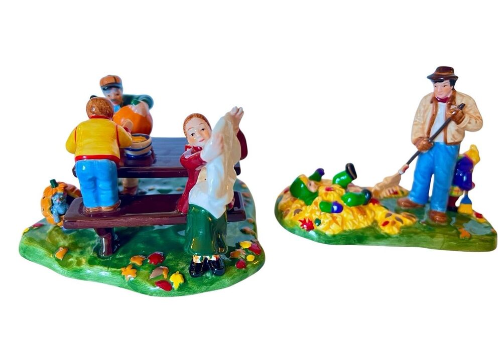 Department 56 Preparing For Halloween Set Of 2 Figurine Snow Village 54982